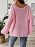'Freya' Bow Long Sleeve Sweater - Celes Fashion